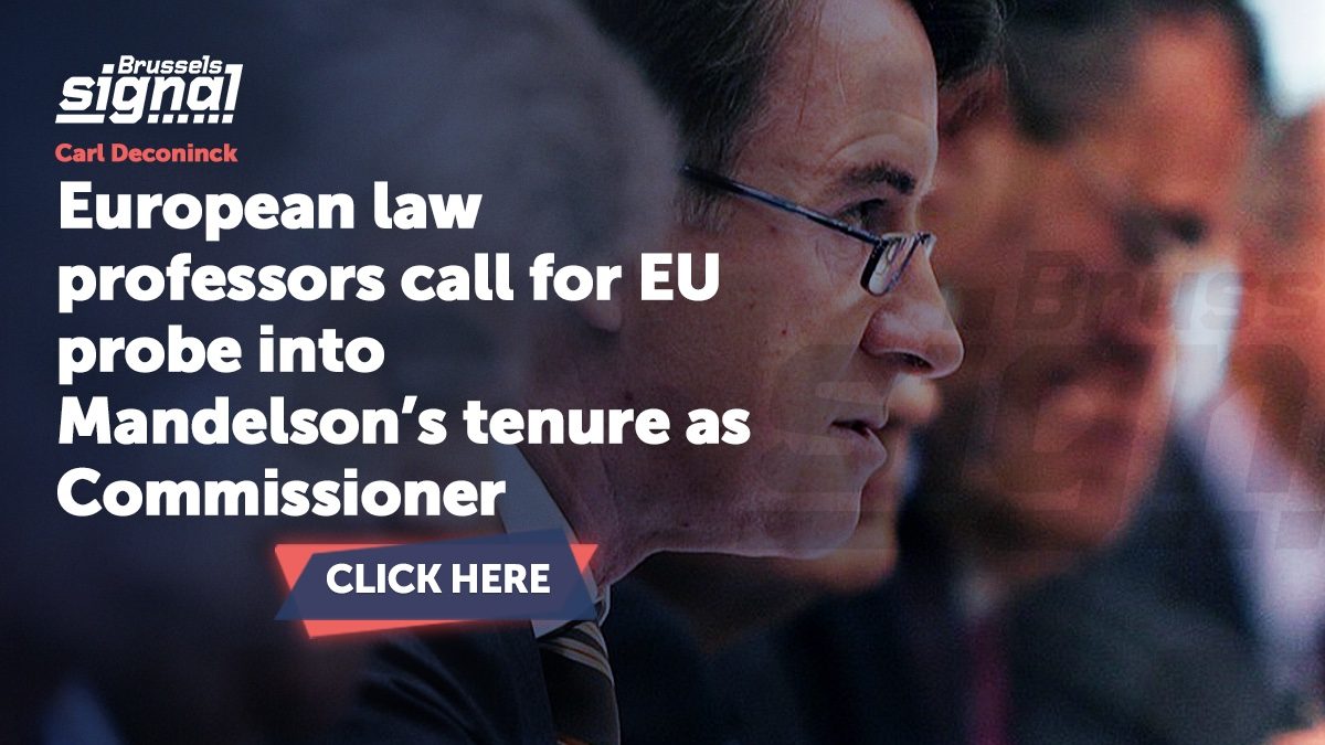 European law professors call for EU probe into Mandelson’s tenure as Commissioner