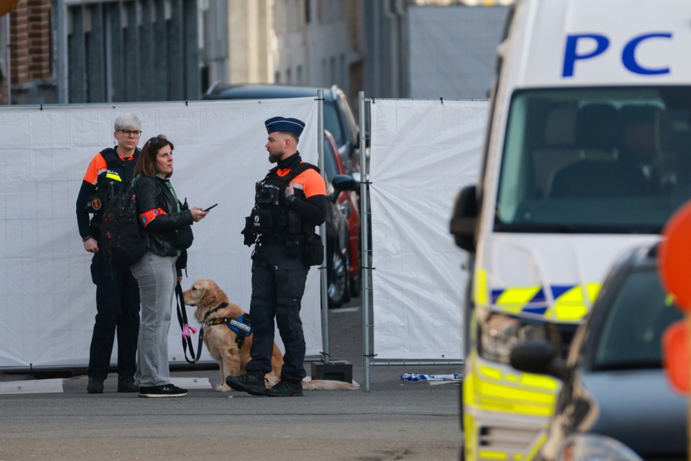 An explosion occurred very early Monday morning, around 4 a.m., outside the Synagogue of the Israeli Community of Liège, a major landmark for the city’s Jewish community that also houses a museum dedicated to local Jewish heritage.EPA/OLIVIER HOSLET