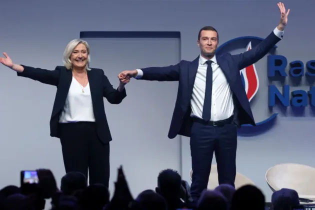 Shut out of France’s largest metropolitan centers, National Rally is turning to a slow, methodical grassroots strategy to build power from the ground up. (Photo by Chesnot/Getty Images)