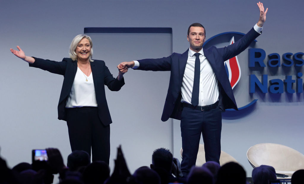 Shut out of France’s largest metropolitan centers, National Rally is turning to a slow, methodical grassroots strategy to build power from the ground up. (Photo by Chesnot/Getty Images)