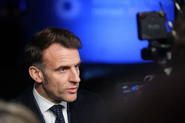 Emmanuel Macron stated on Sunday the reinforcement of French military presence in the Middle East region. (Footage by Thierry Monasse/Getty Images)