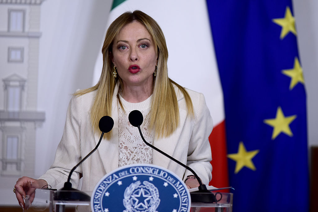 Italy will send air-defence assistance to Gulf countries hit by Iranian strikes launched in retaliation for US-Israeli attacks, Prime Minister Giorgia Meloni said today. (Photo by Simona Granati - Corbis/Corbis via Getty Images)