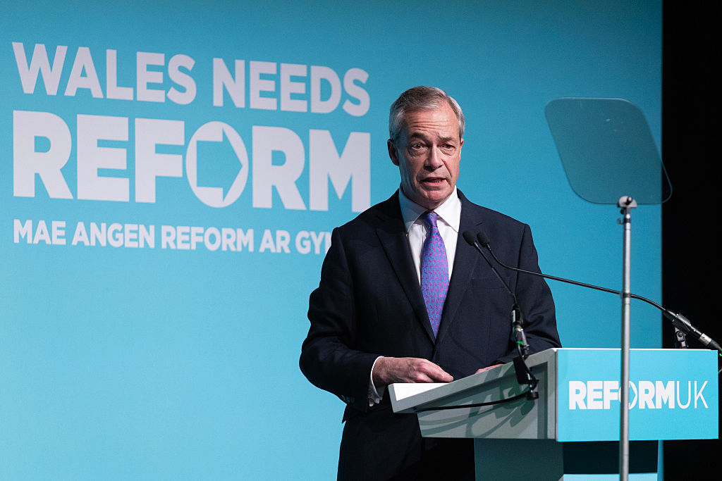 Hard-right UK lawmaker Nigel Farage, currently leading opinion polls, has said he will ban mass Muslim prayer at historic British sites if he becomes prime minister.(Photo by Jon Rowley/Getty Images)