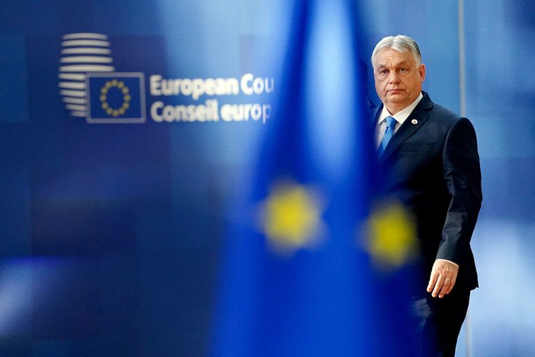Hungarian Prime Minister Viktor Orban lashed out on Monday at allegations in the Washington Post newspaper that his foreign minister had passed sensitive information about European Union negotiations to Russia.(Photo by Pier Marco Tacca/Getty Images)