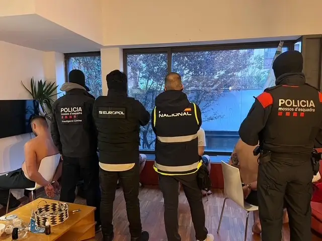 A major international operation on 23 March led to the arrest of a high-value target and key members of a Turkish criminal network operating across Spain, Bulgaria, and Greece. ( picture by Europol)