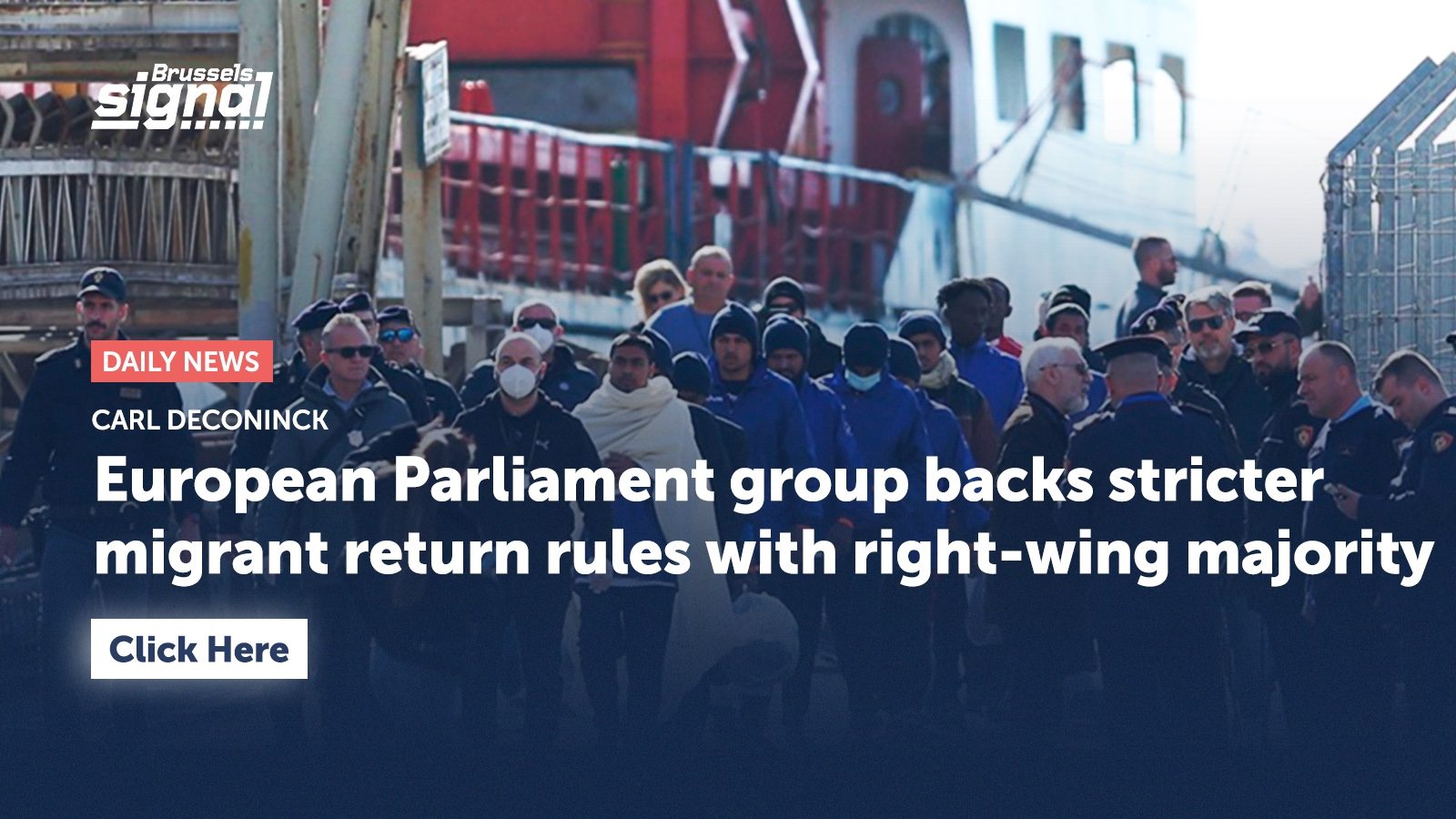 European Parliament group backs stricter migrant return rules with right-wing majority