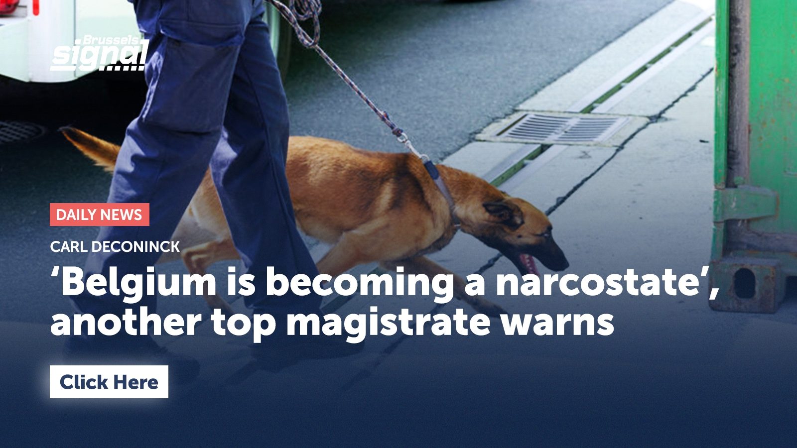 ‘Belgium is becoming a narcostate’, another top magistrate warns