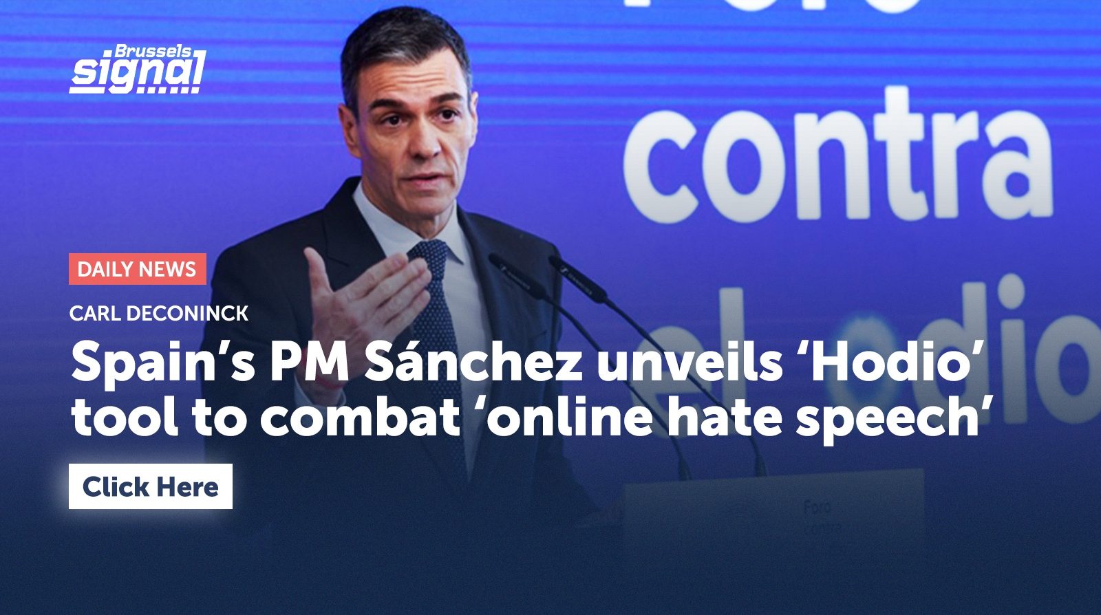 Spain’s PM Sánchez unveils ‘Hodio’ tool to combat ‘online hate speech’