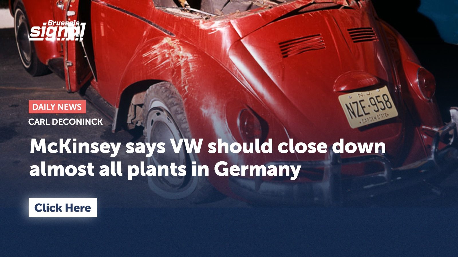 McKinsey says VW should close down almost all plants in Germany