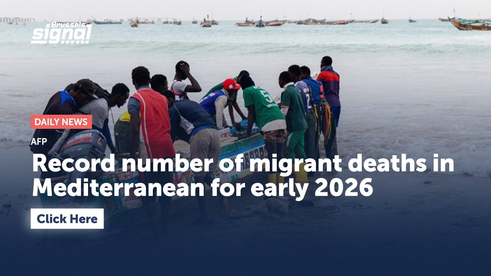 Record number of migrant deaths in Mediterranean for early 2026