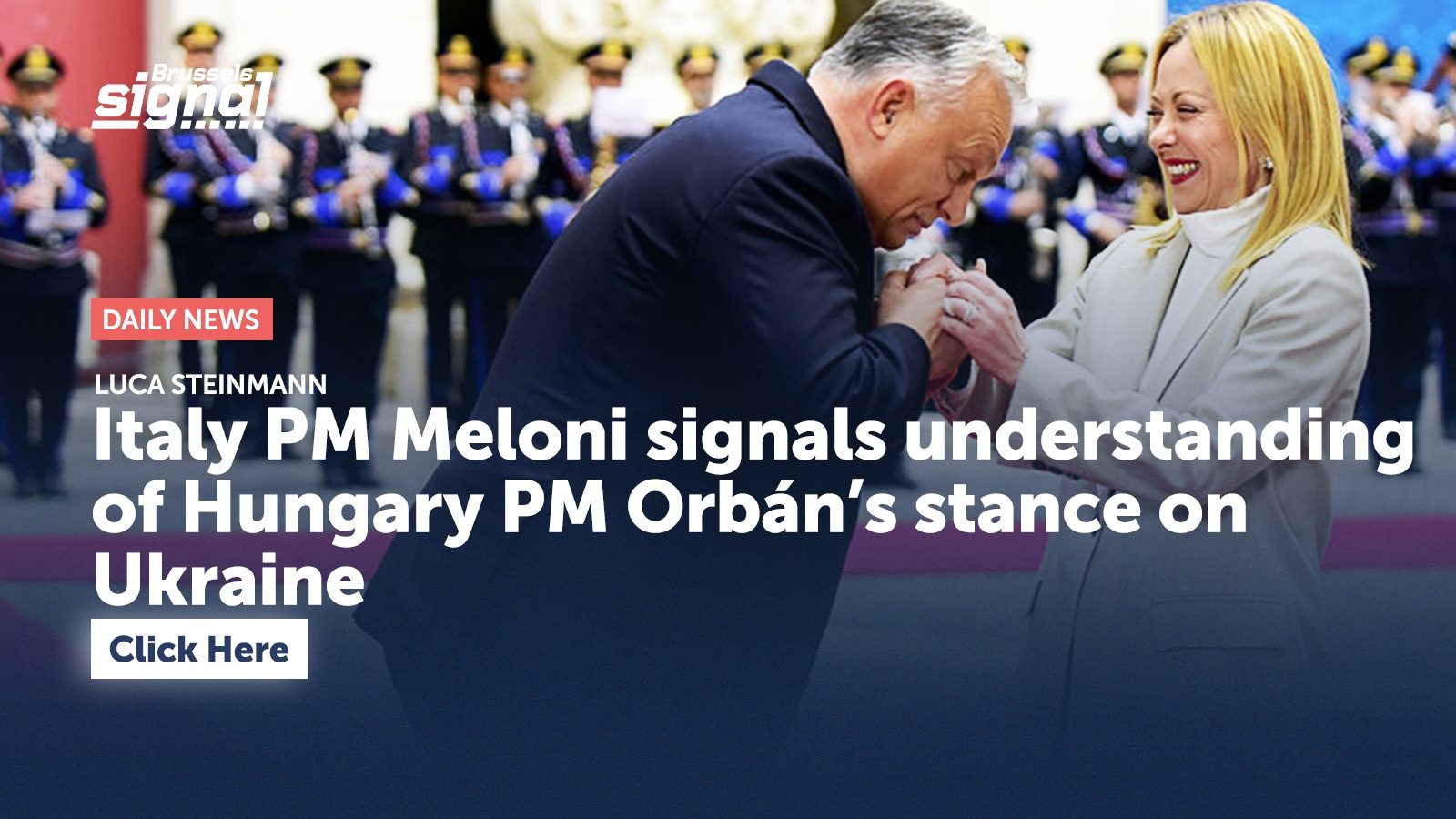 Italy PM Meloni signals understanding of Hungary PM Orbán’s stance on Ukraine