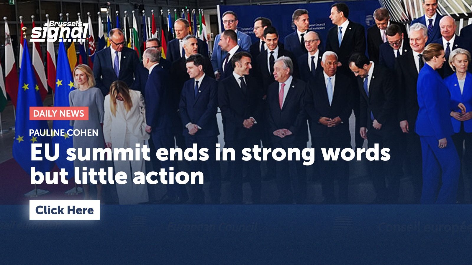 EU summit ends in strong words but little action