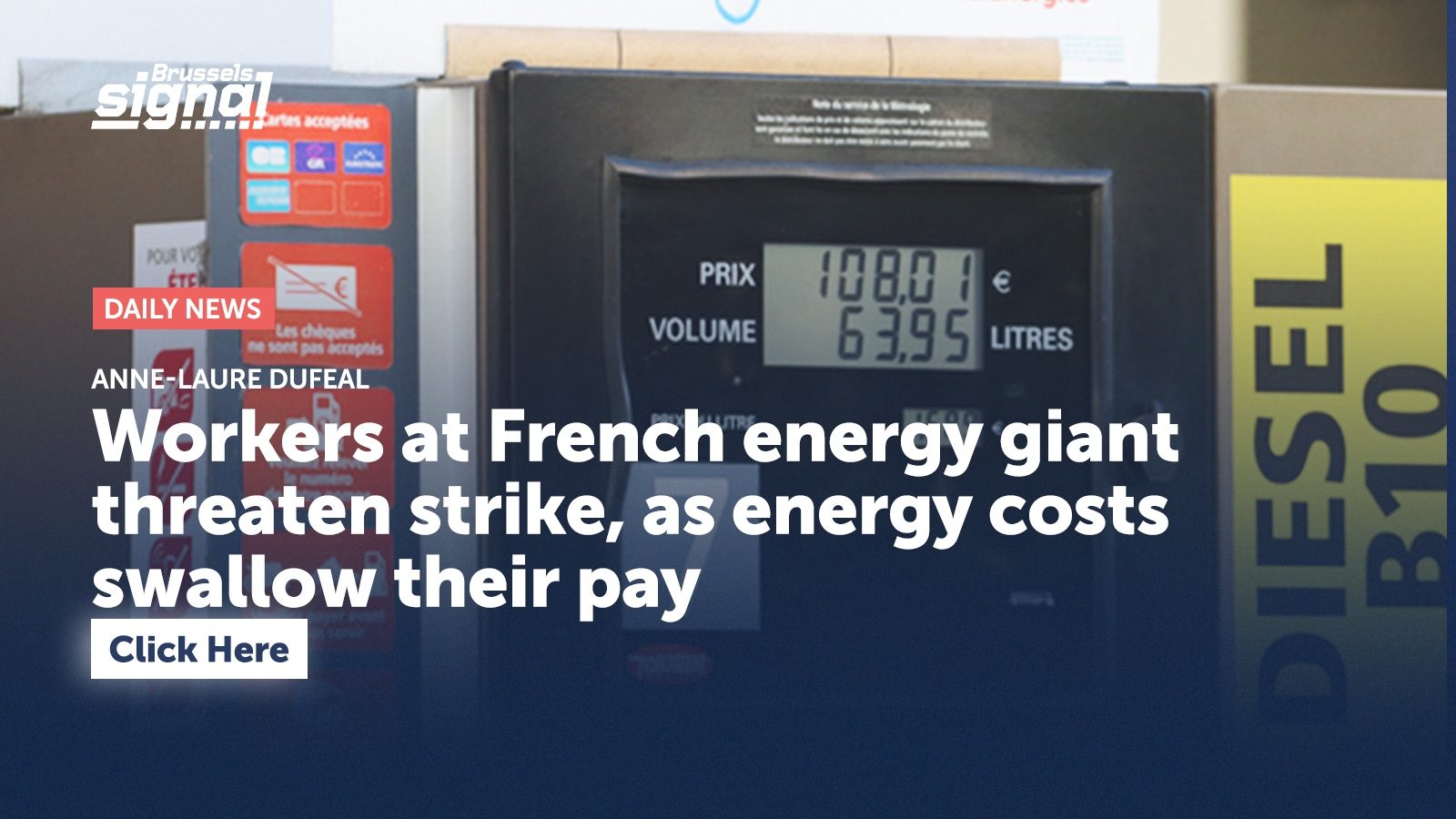 Workers at French energy giant threaten strike, as energy costs swallow their pay