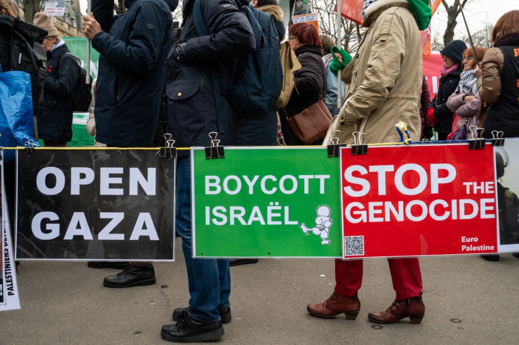 A new bill to fight antisemitism in France is causing heated debate and a big wave of public protest. (Photo by Riccardo Milani / Hans Lucas via AFP)