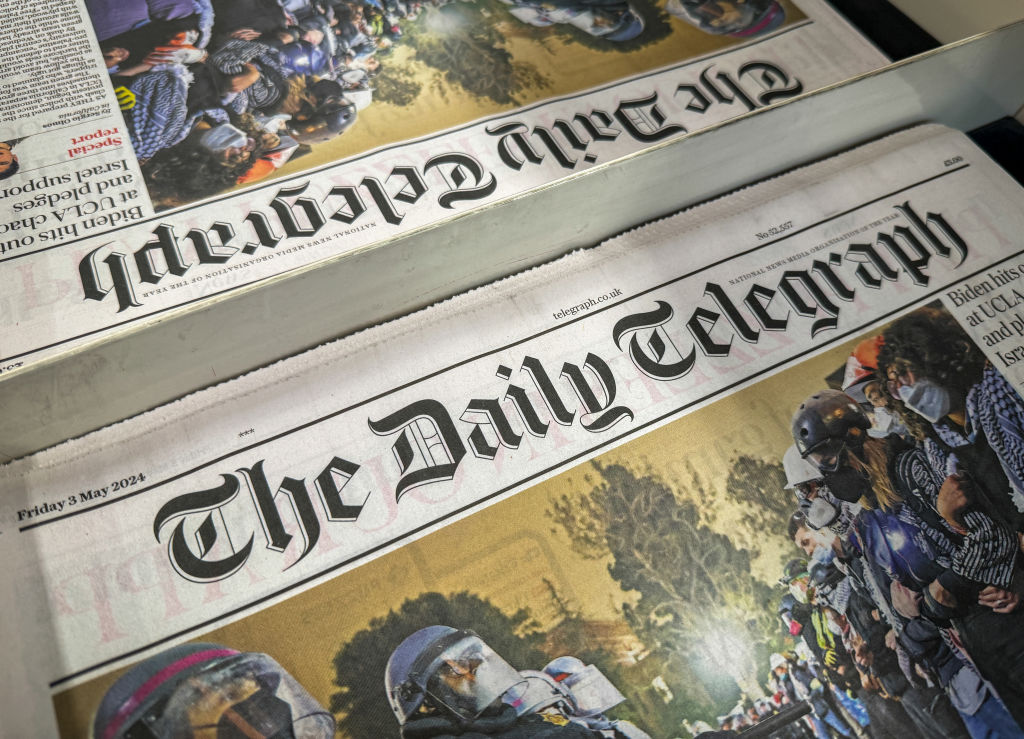 The UK government today gave the green light for German media group Axel Springer to buy British newspaper The Telegraph, ending a drawn-out pursuit of the 170-year-old title. (Photo by Matt Cardy/Getty Images)