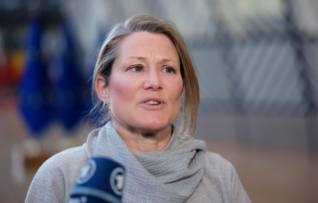 On April 23, Belgium’s federal parliament approved a major reform proposed by Asylum and Migration Minister Anneleen Van Bossuyt, aimed at strengthening national security by tightening entry rules for individuals linked to terrorism and extremism.(Photo by Thierry Monasse/Getty Images)