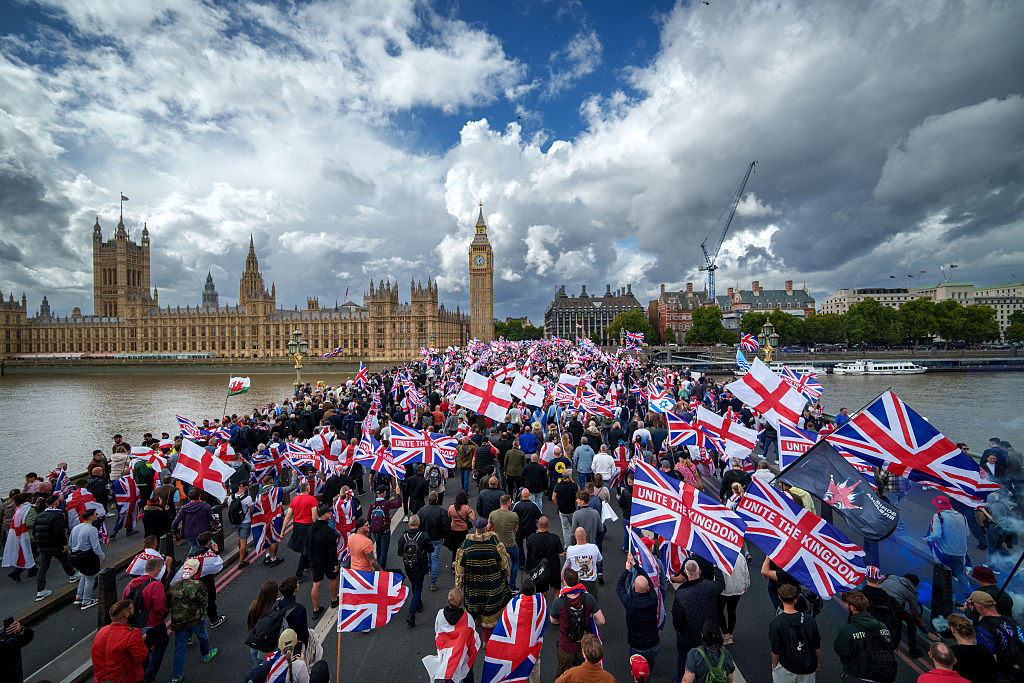 "Unite the Kingdom" rally will be held on the 16th of May (Photo by Christopher Furlong/Getty Images)