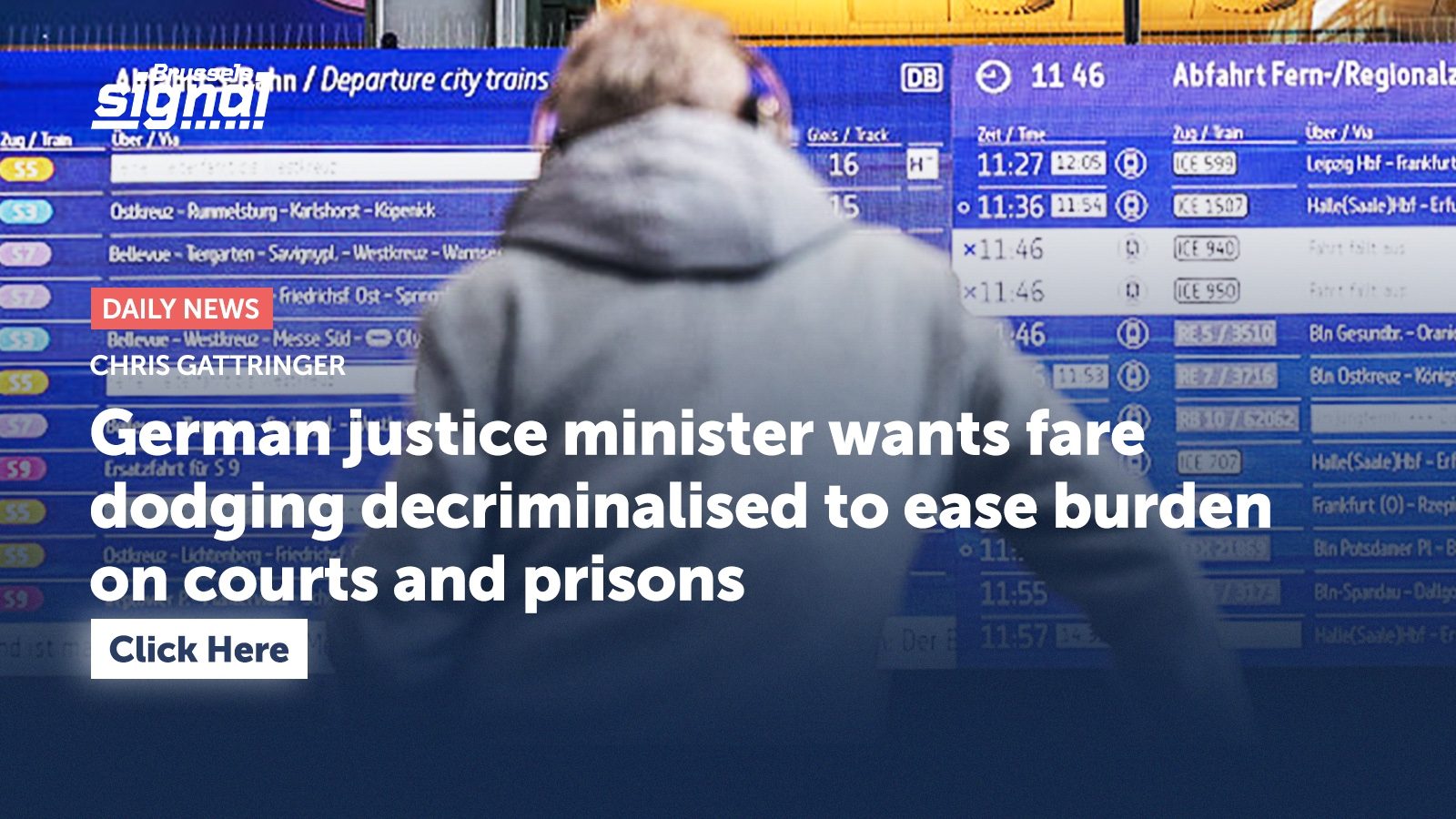 German justice minister wants fare dodging decriminalised to ease burden on courts and prisons