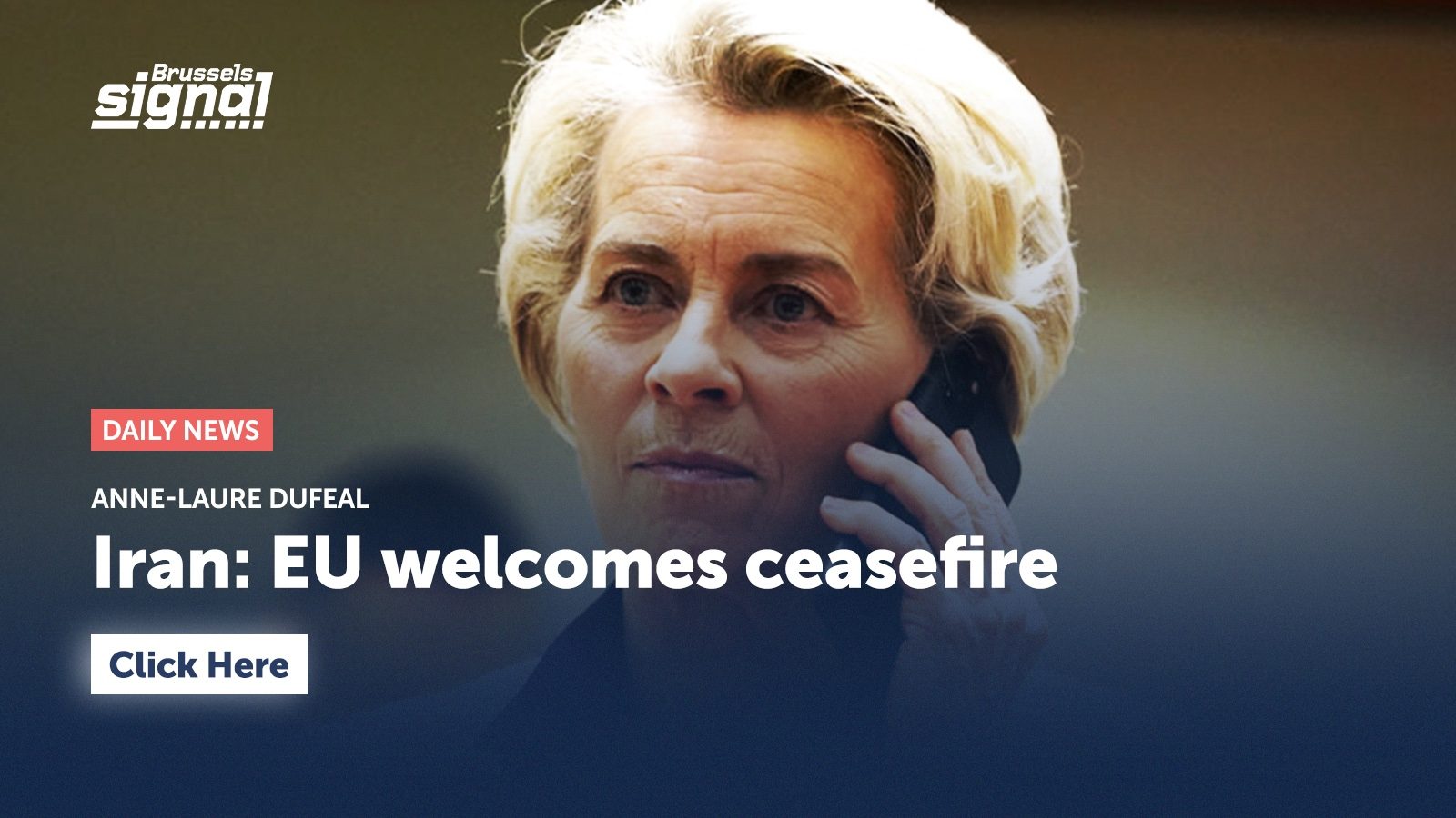 Iran: EU welcomes ceasefire