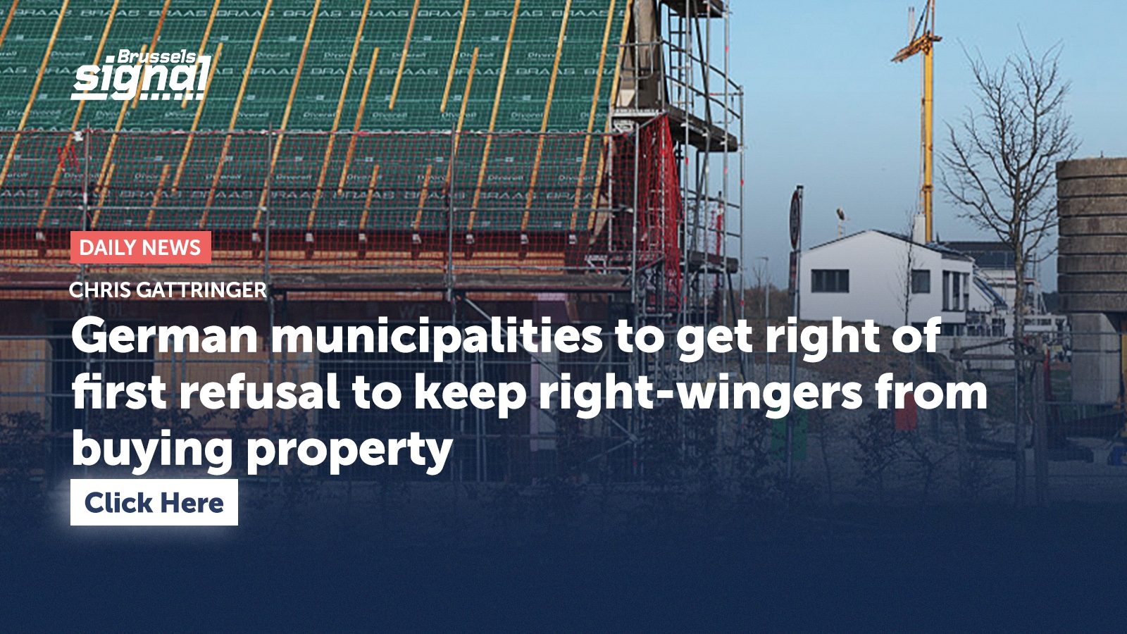 German municipalities to get right of first refusal to keep right-wingers from buying property