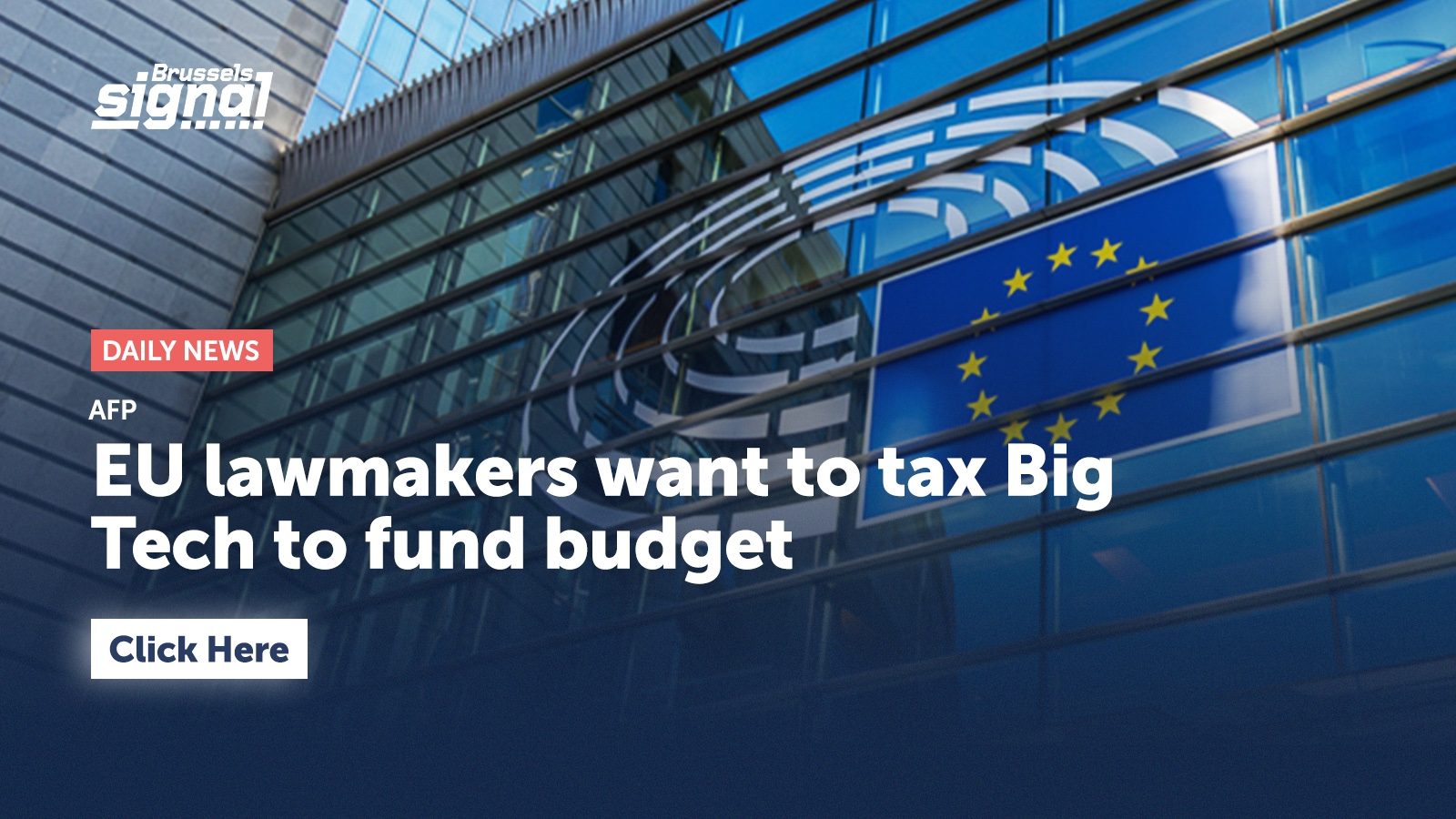 EU lawmakers want to tax Big Tech to fund budget