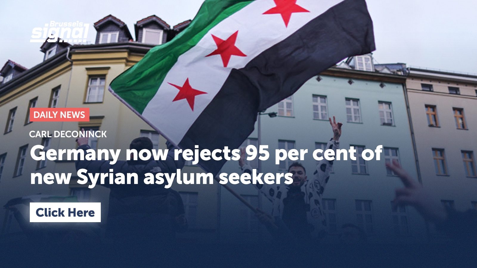 Germany now rejects 95 per cent of new Syrian asylum seekers