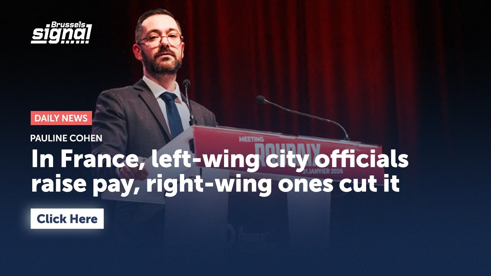 In France, left-wing city officials raise pay, right-wing ones cut it