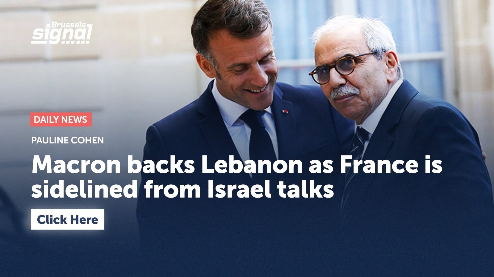 Macron backs Lebanon as France is sidelined from Israel talks