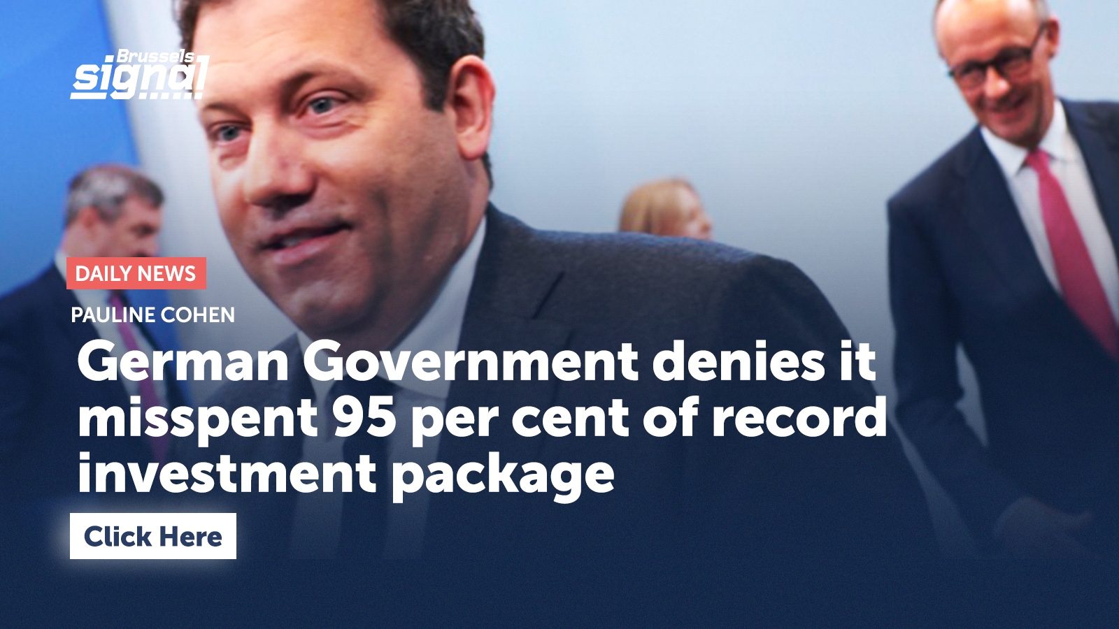 German Government denies it misspent 95 per cent of record investment package