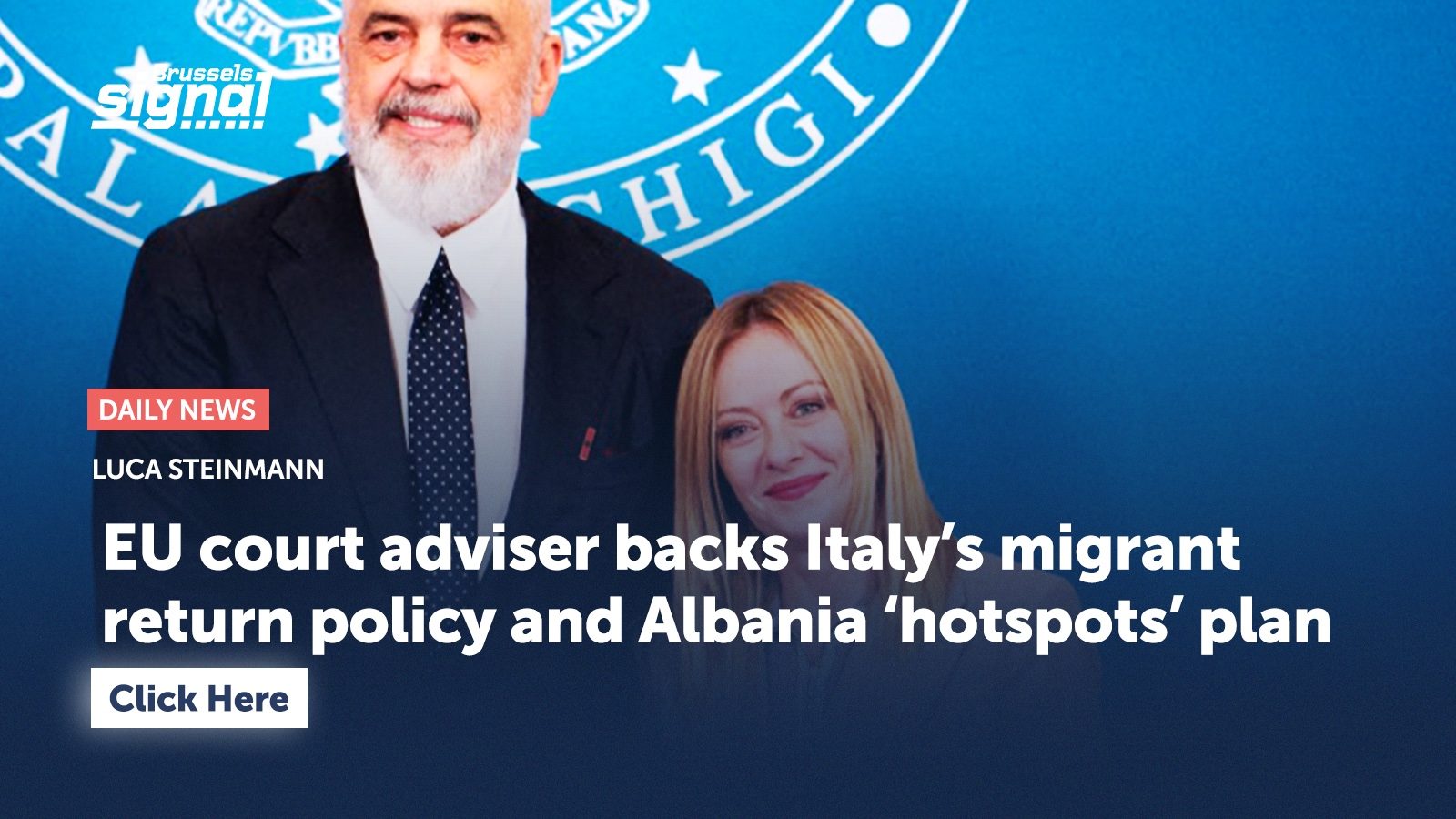 EU court adviser backs Italy’s migrant return policy and Albania ‘hotspots’ plan