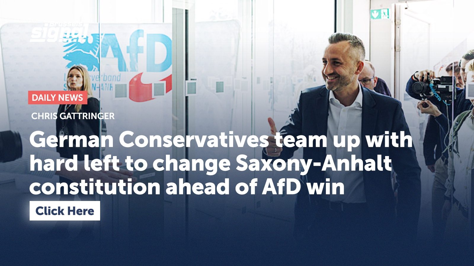 German Conservatives team up with hard left to change Saxony-Anhalt constitution ahead of AfD win