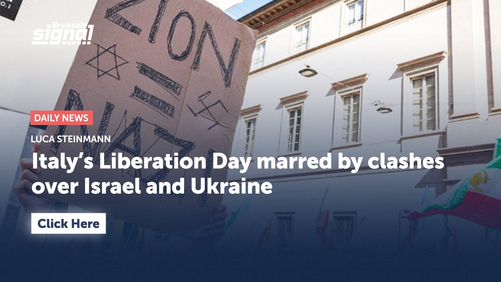 Italy’s Liberation Day marred by clashes over Israel and Ukraine