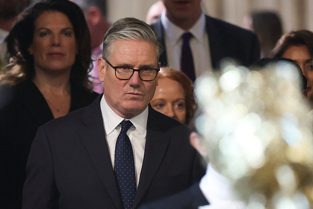 British Prime Minister Keir Starmer issued a statement today ahead of a planned "Unite the Kingdom" far-right march in London this weekend, framing the event as a struggle over the country’s identity. (Photo by Toby Melville - WPA Pool/Getty Images)