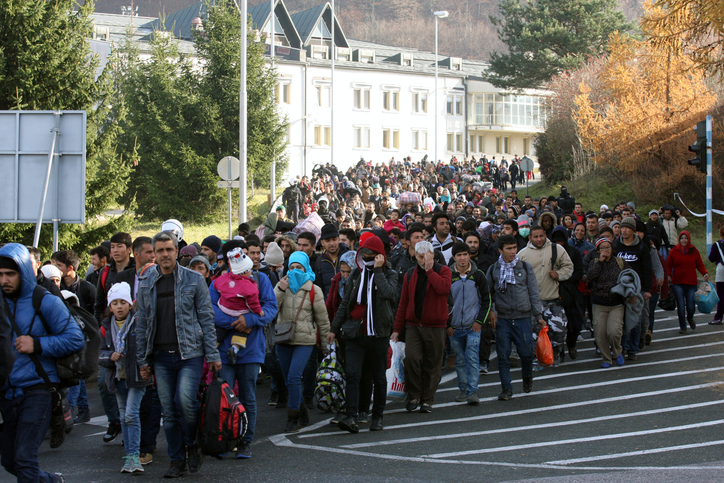 Austria put in place quotas for refugee family reunification today, as part of changes to tighten migration policy as it implements the EU's new pact. Getty