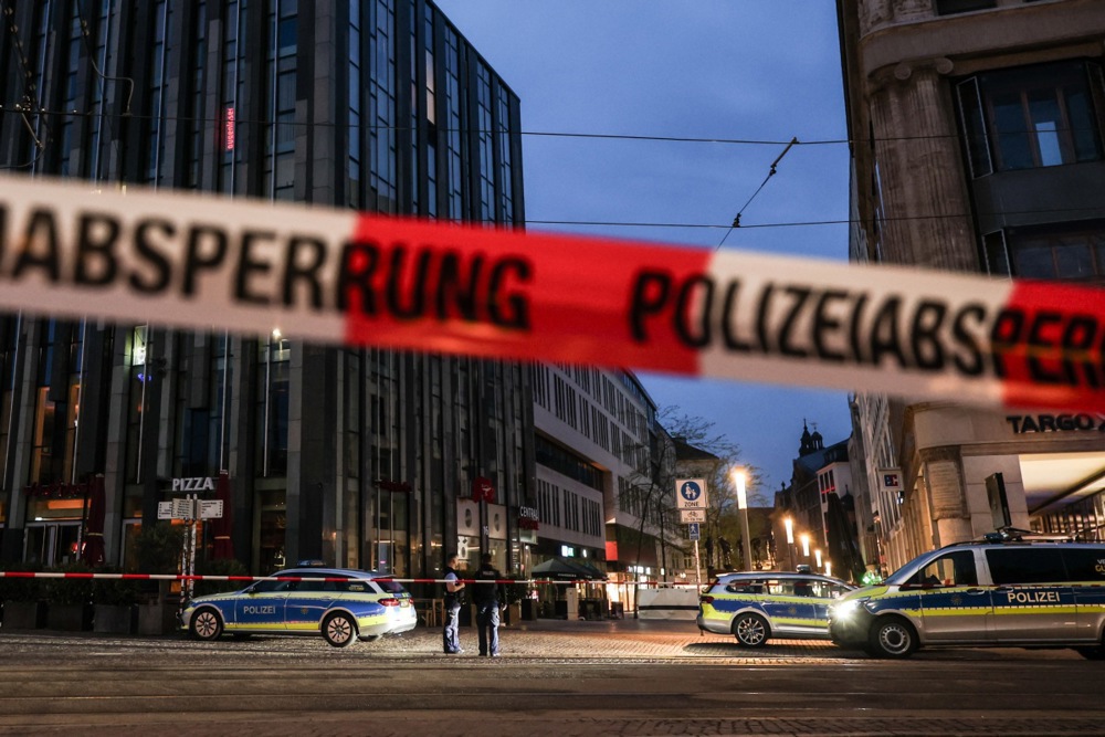Man known to police rams car into Leipzig pedestrians in suspected deliberate attack
