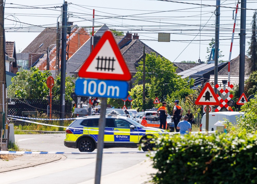 Two children and two supervisors die after minibus hits train in Belgium