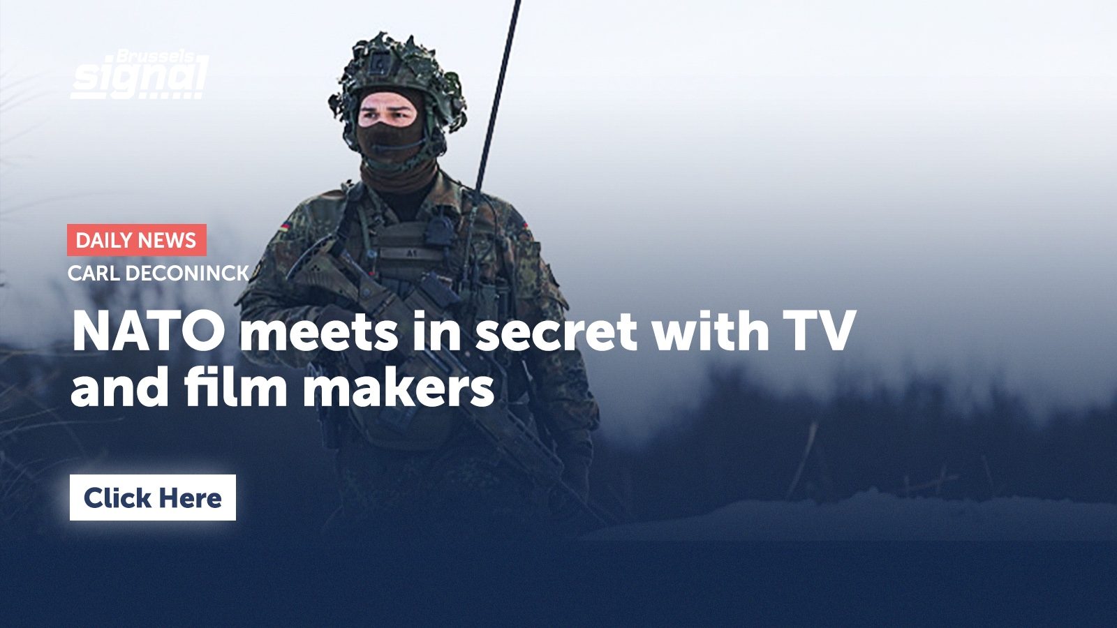 NATO meets in secret with TV and film makers