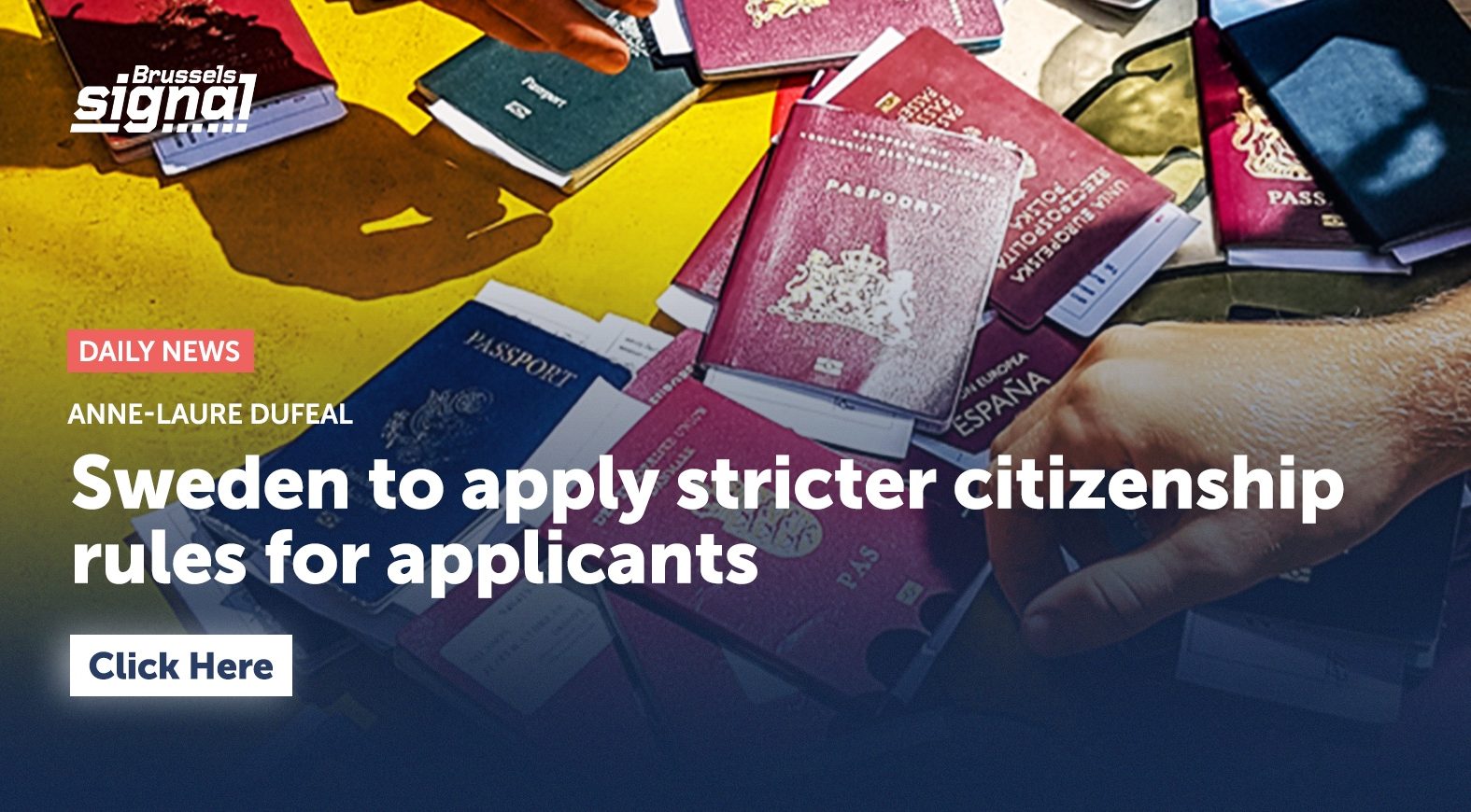Sweden to apply stricter citizenship rules for applicants