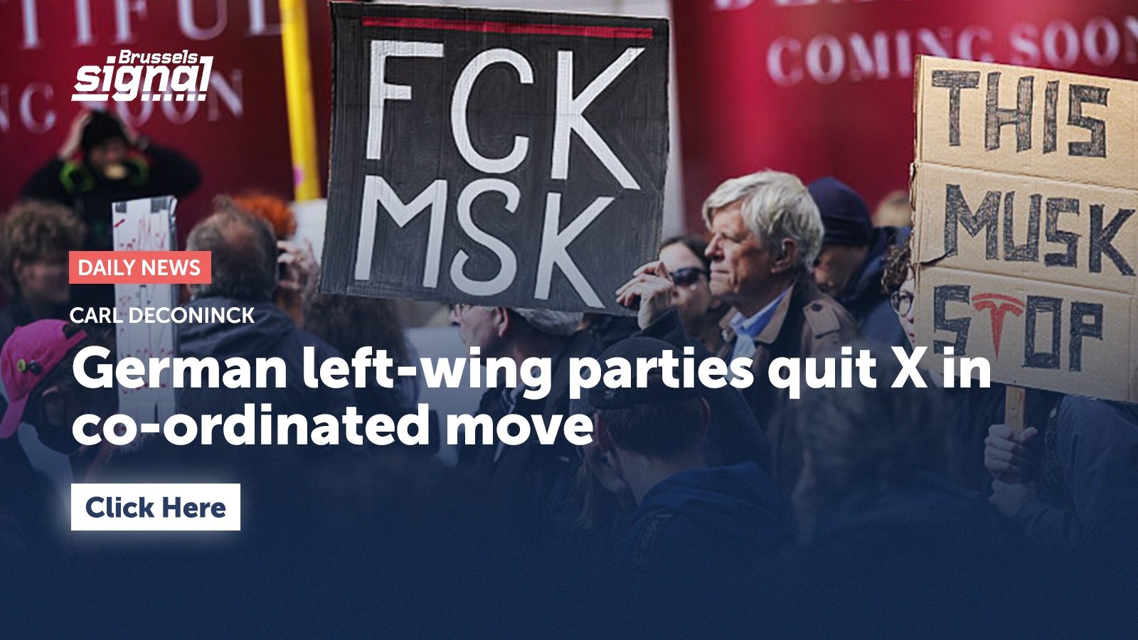 German left-wing parties quit X in co-ordinated move