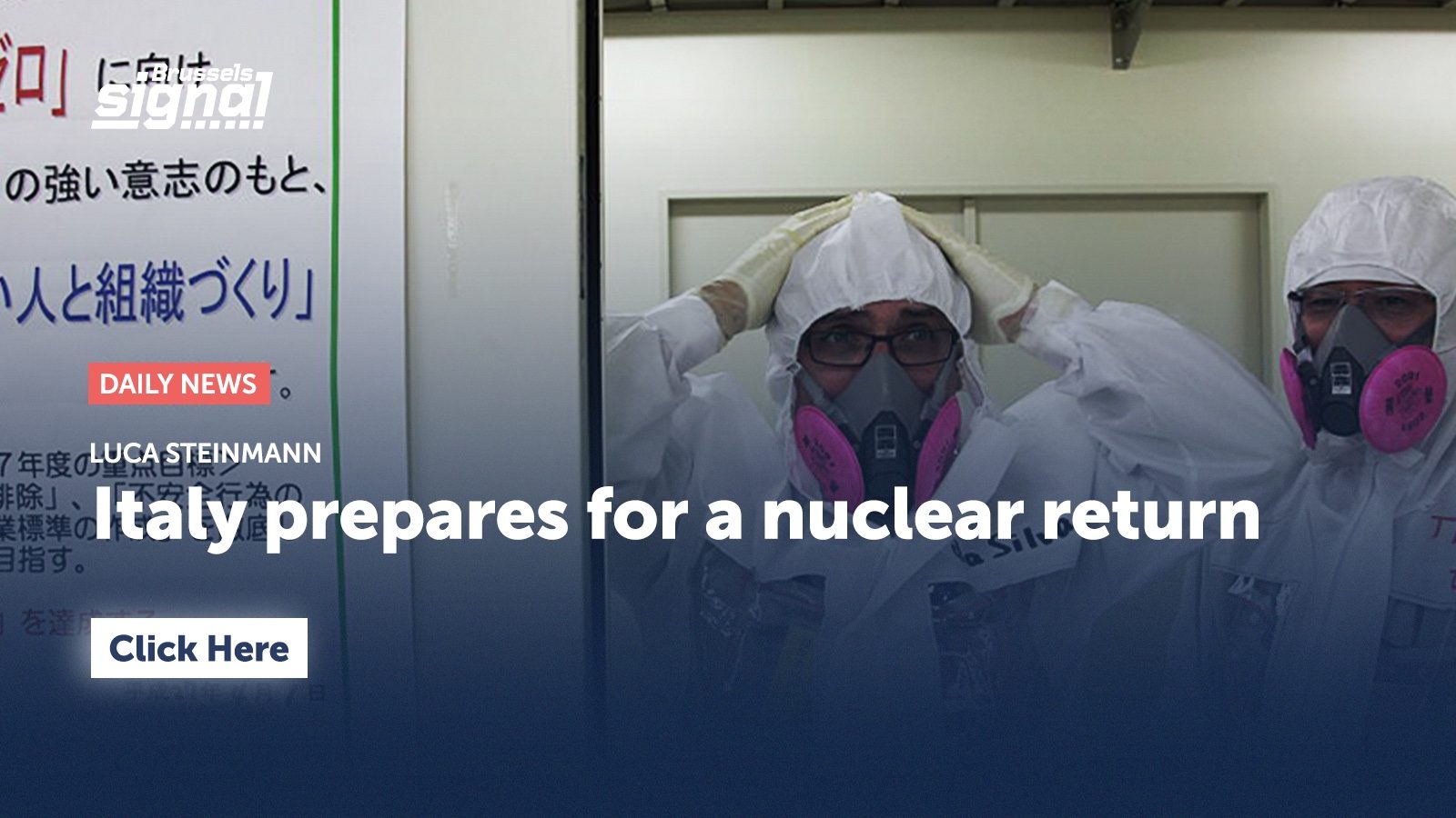 Italy prepares for a nuclear return