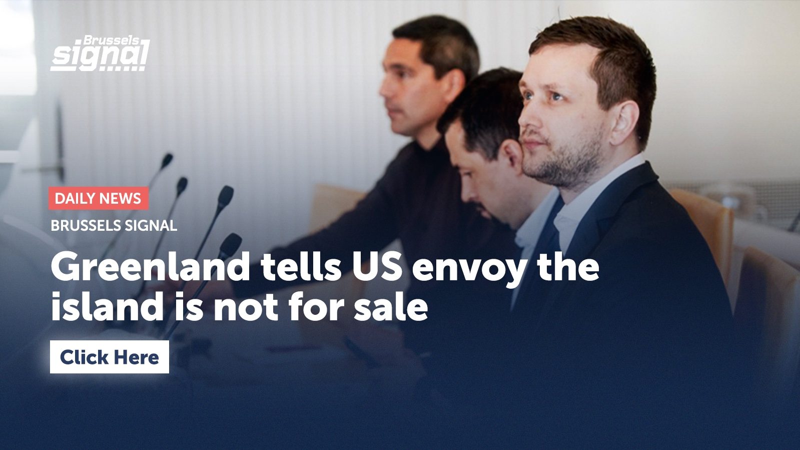 Greenland tells US envoy the island is not for sale