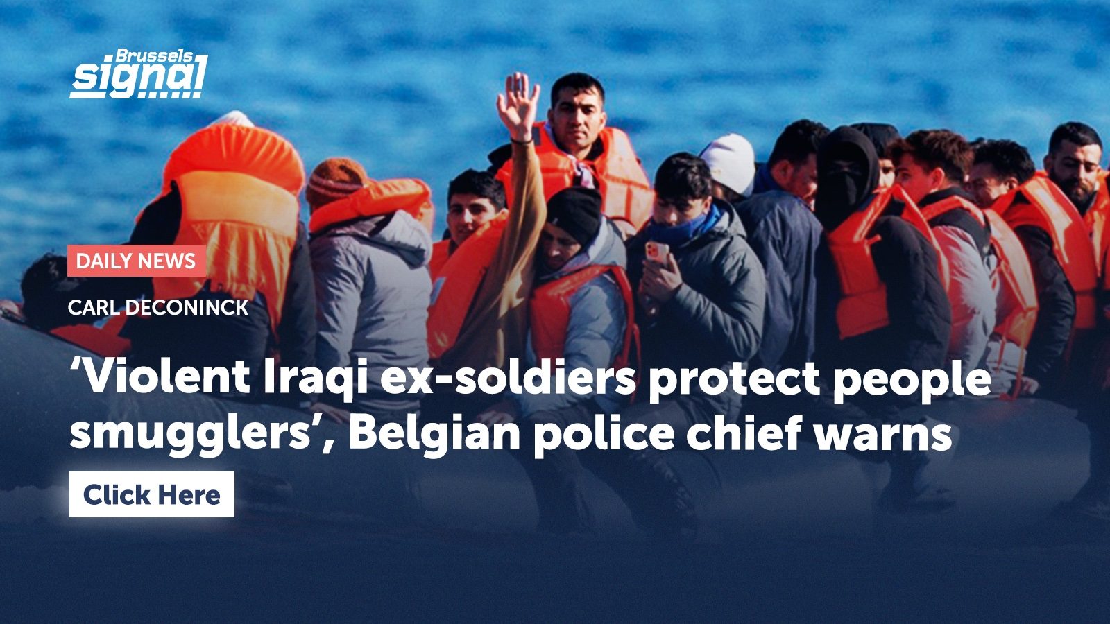 ‘Violent Iraqi ex-soldiers protect people smugglers’, Belgian police chief warns