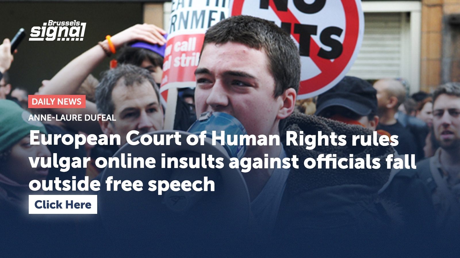 European Court of Human Rights rules vulgar online insults against officials fall outside free speech