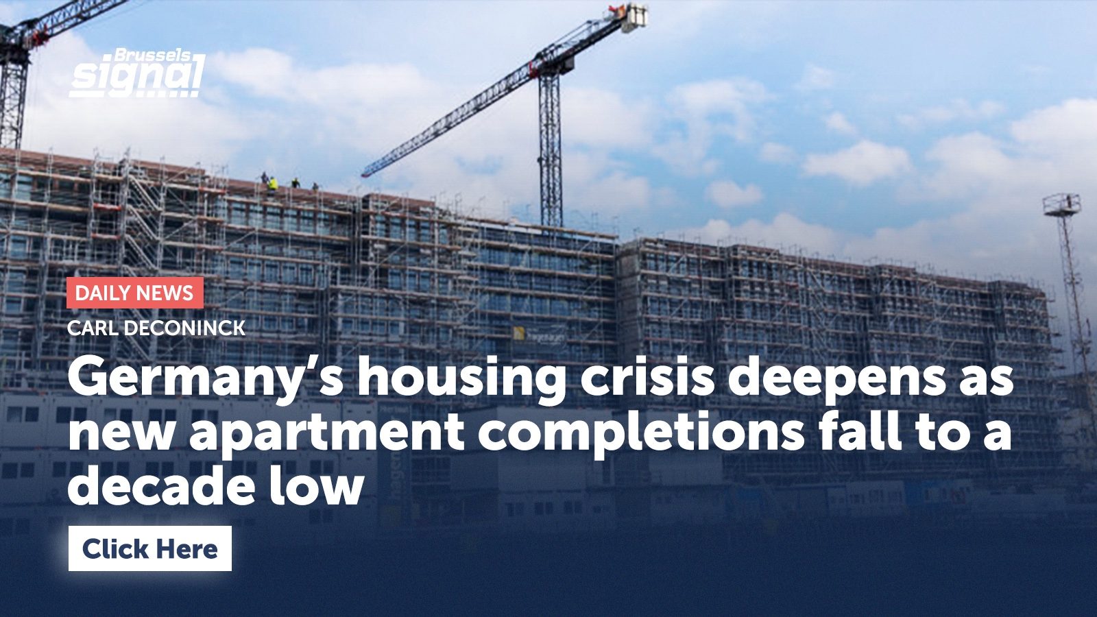 Germany's new apartment completions fall to a decade low