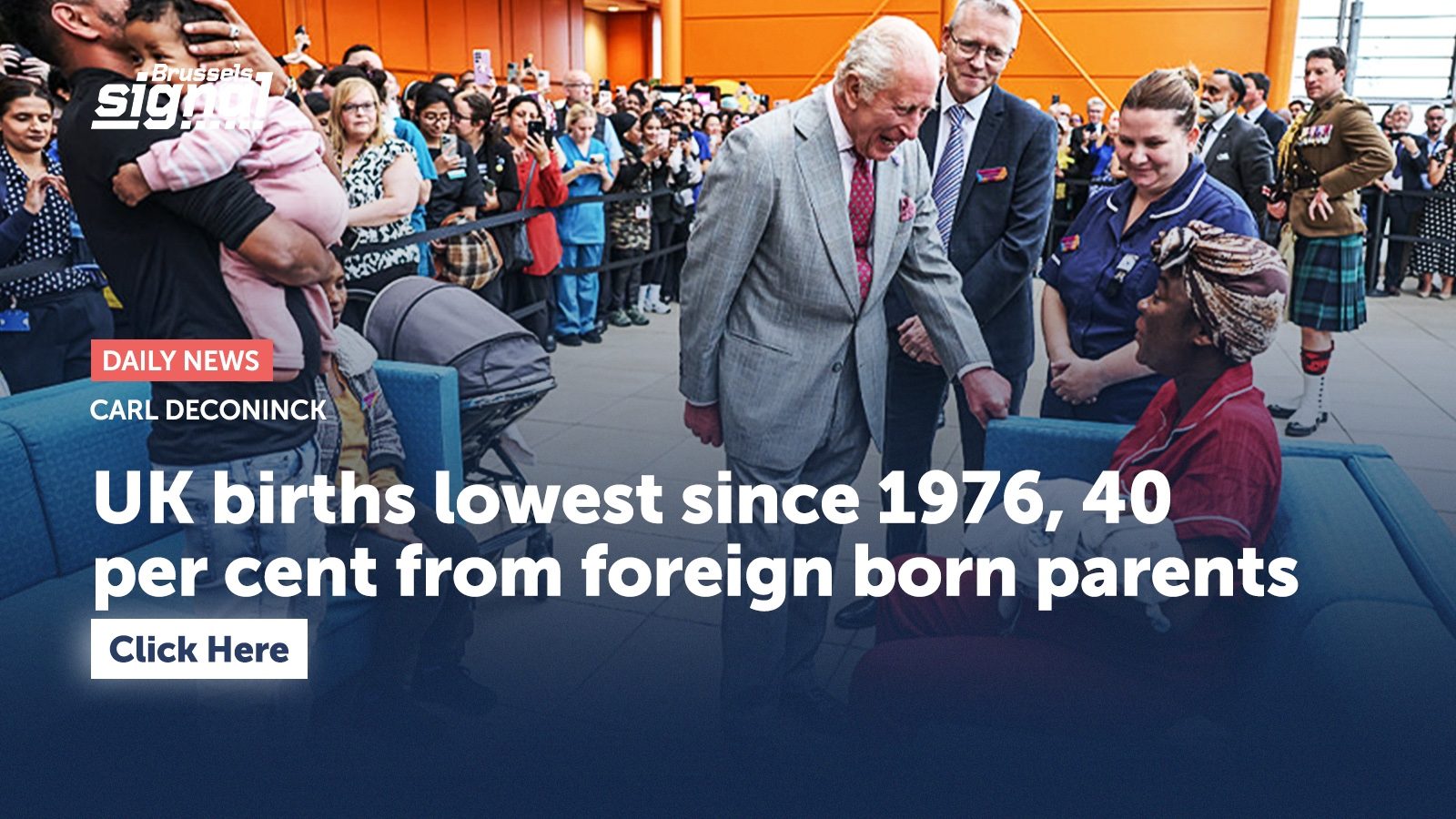 UK births lowest since 1976, 40 per cent from foreign born parents