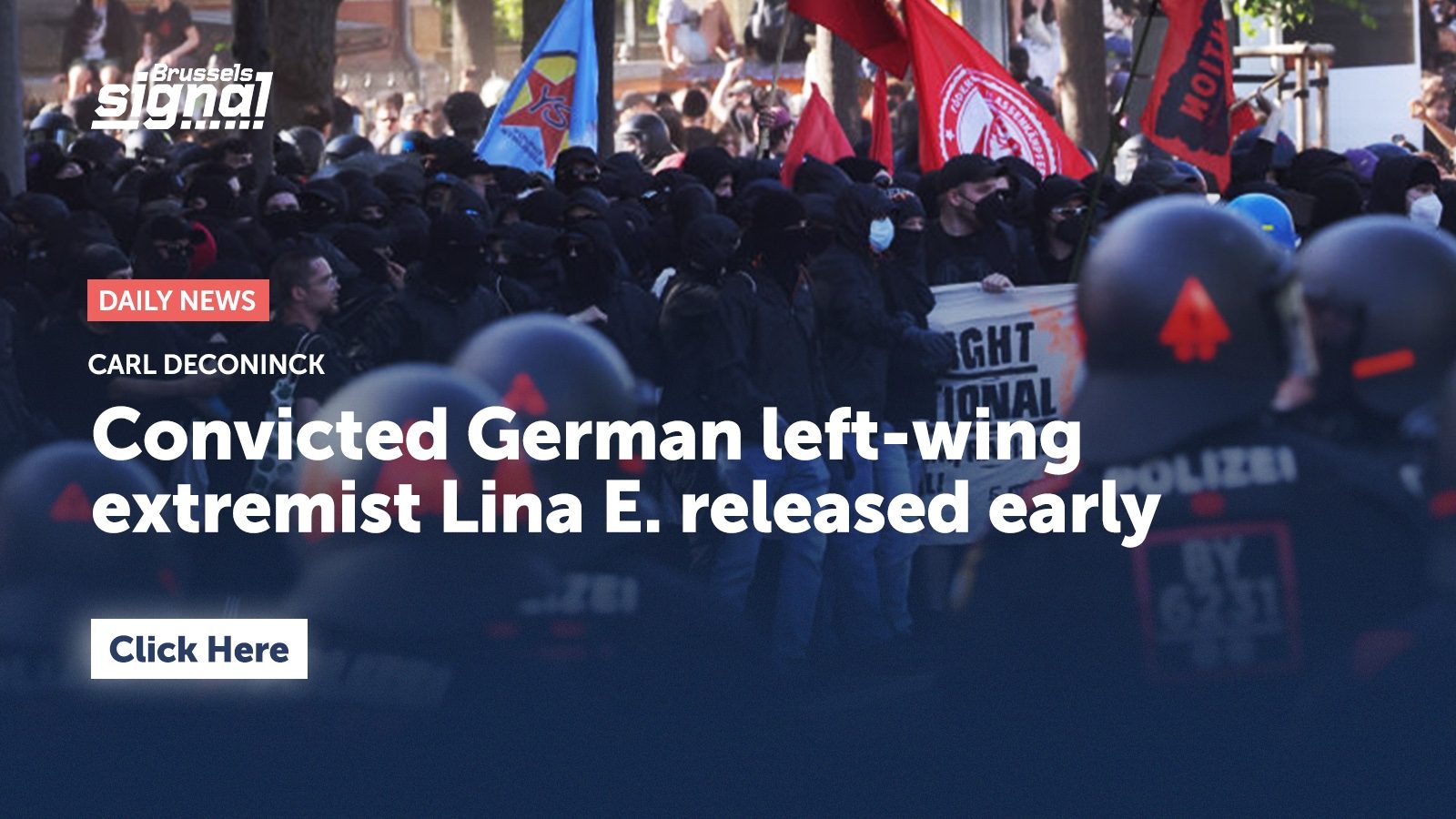 Convicted German left-wing extremist Lina E. released early