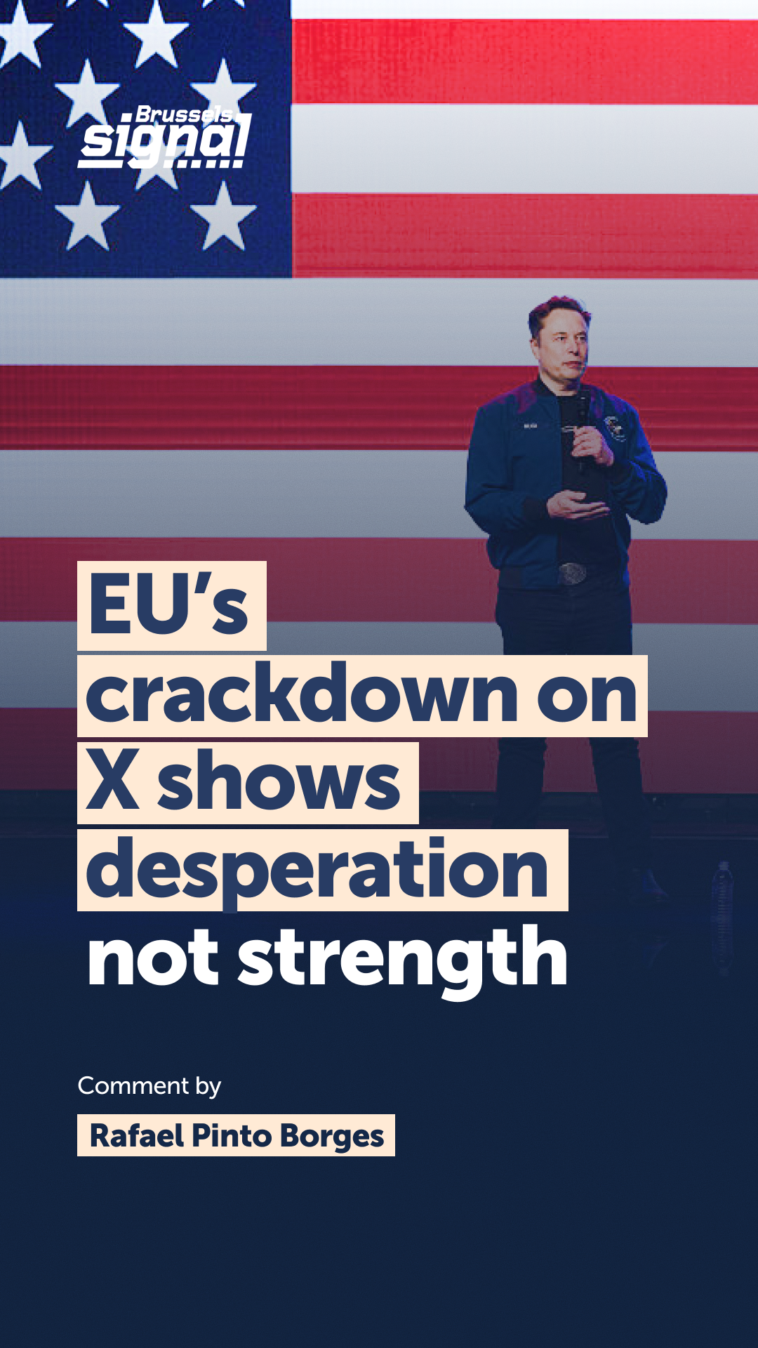 EU's crackdown on X shows desperation not strength