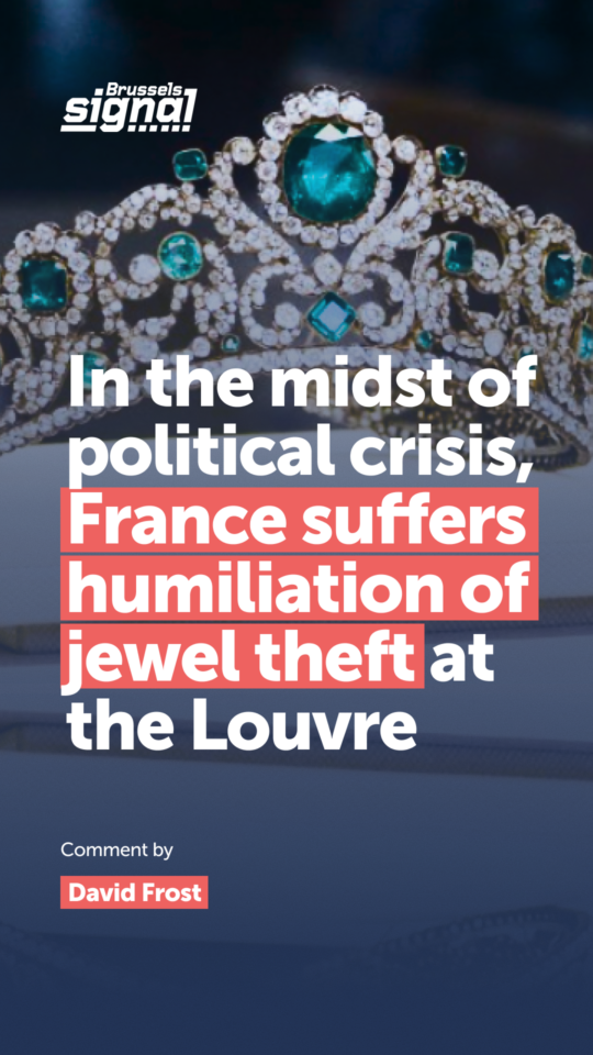 In the midst of political crisis, France suffers humiliation of jewel theft at the Louvre