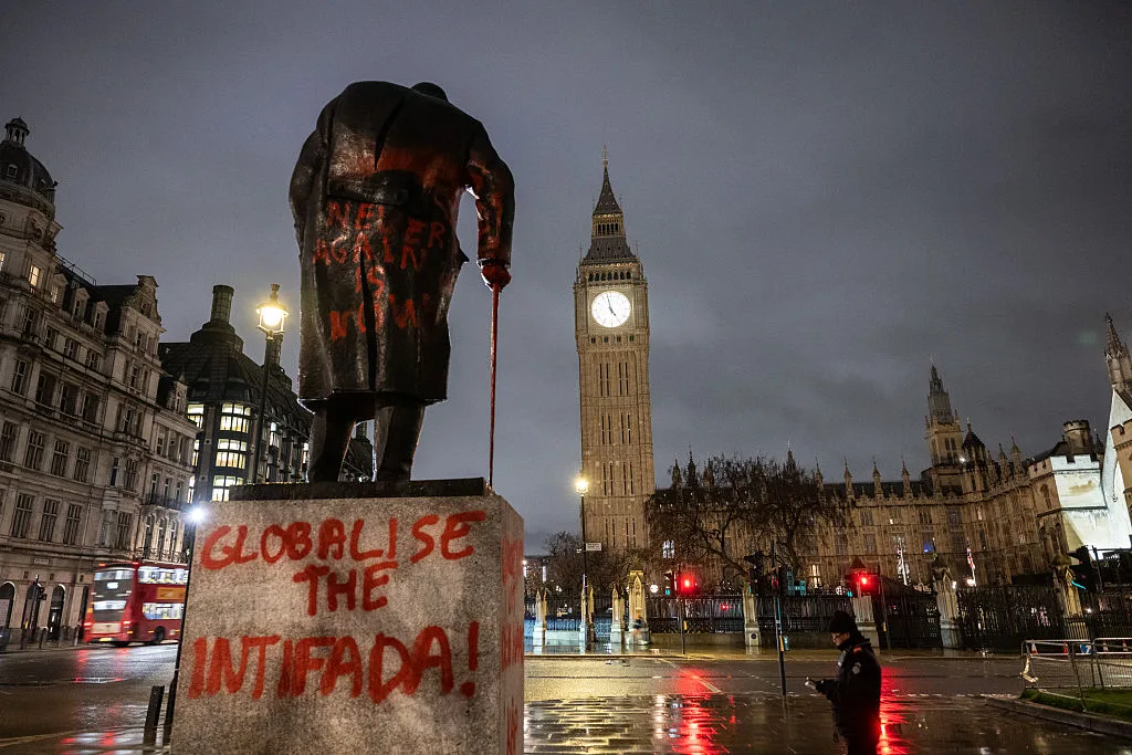 Covering up Churchill statue  affronts all British people