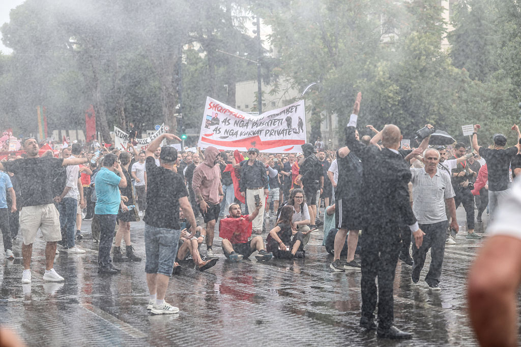 Thousands protest Trump-linked luxury resorts in Albania